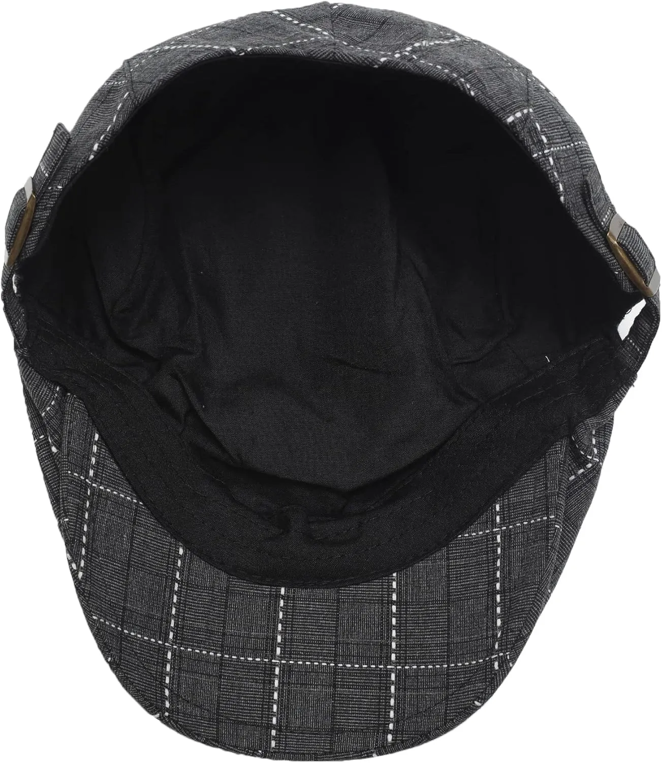 ZLYC Men Cotton Flat Cap Summer Scally Ivy Gatsby Newsboy Beret Driver Cabbie Hunting Hat